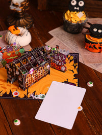 Halloween Cactus Ghost Flip Pop Up Card