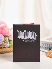 Piano Keys Flip Pop Up Card