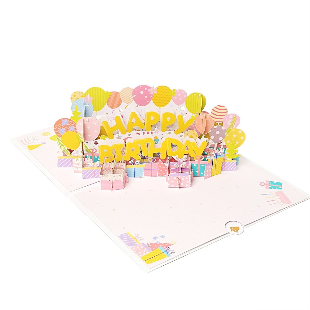 Balloon Birthday 3D Pop Up Card