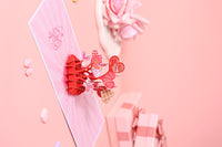 Love You More Heart-Shaped Greeting Card