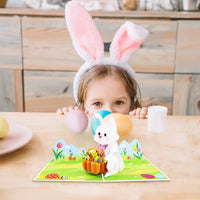 Bunny Basket 3D Pop Up Card
