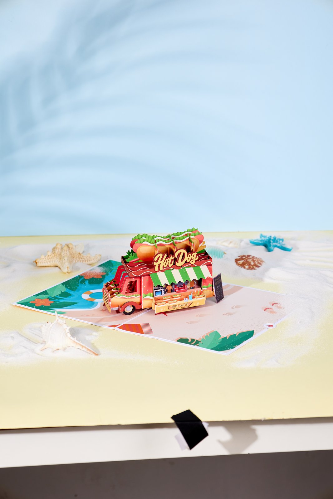 Hot Dog Food Truck 3D Pop Up Card