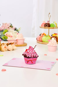 Valentine's Day Heart Cake Greeting Card