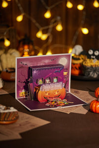 Candy Haunted House Greeting Card
