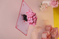 Couple Cherry Blossom Love Tree 3D Pop Up Card