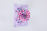 Purple Dragonfly Chrysanthemum Greeting Card