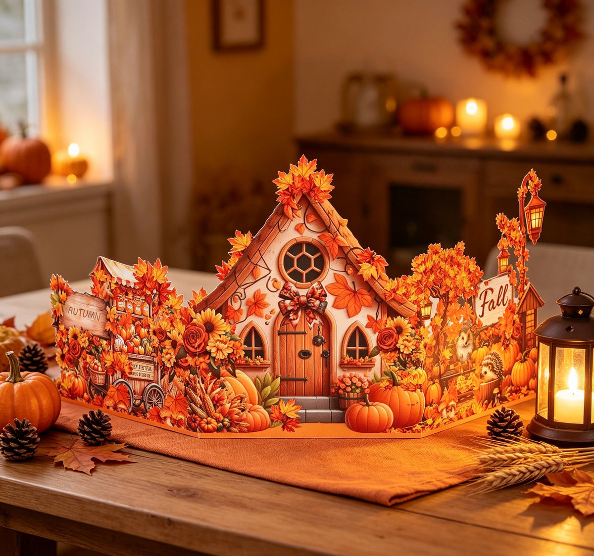 Thanksgiving Double Door Pop Up Card