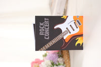 Rock Music Guitar Flip Pop Up Card