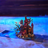 Halloween Haunted House Greeting Card