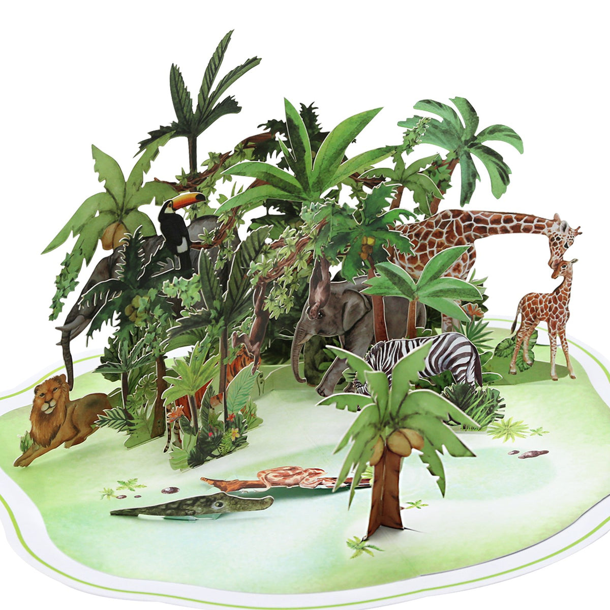 Wild Animals 3D Pop Up Card