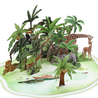 Wild Animals 3D Pop Up Card