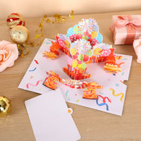 Balloon Cake Birthday 3D Pop Up Card