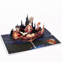 Magic Castle Moonlit Night Greeting Card