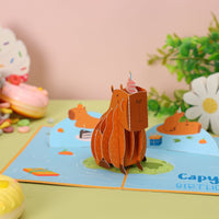 Capybara Greeting Card