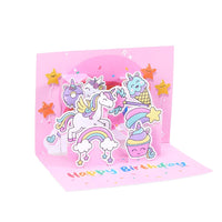 Unicorn Birthday Pop Up Card