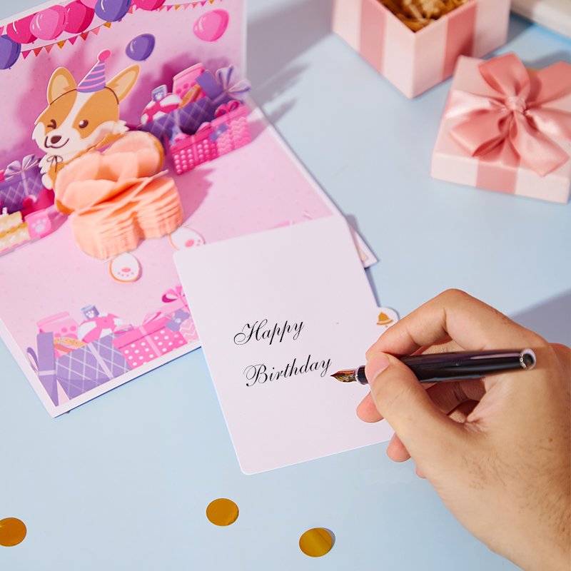 90° Birthday Greeting Card Corgi Butt