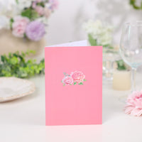 Pink Flower Bouquet Greeting Card