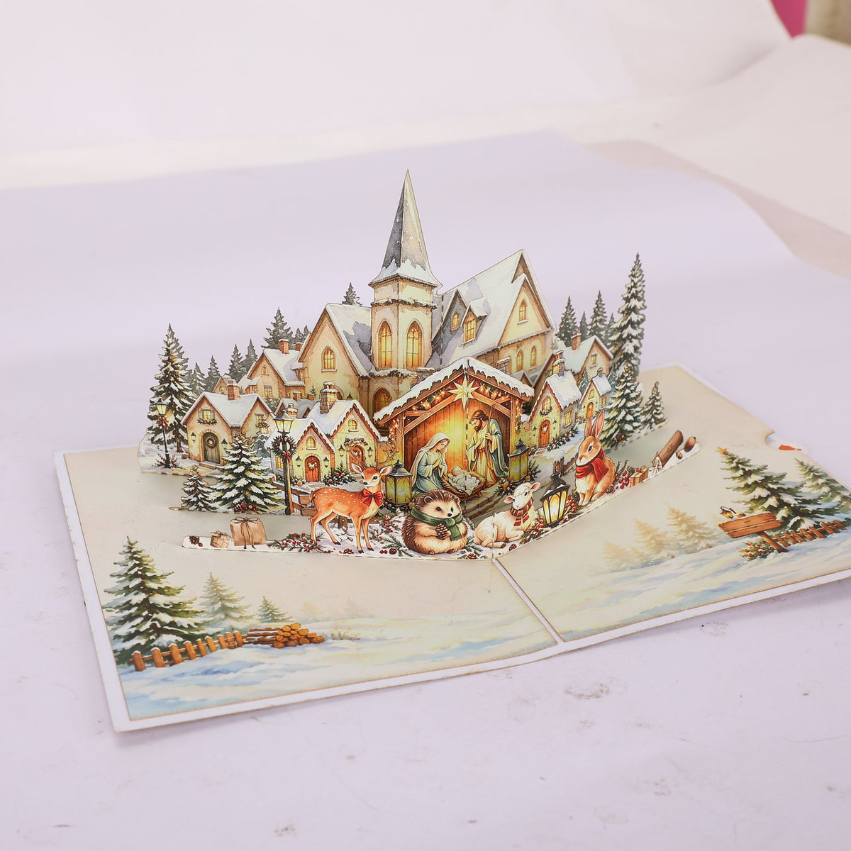 Nativity House Greeting Card