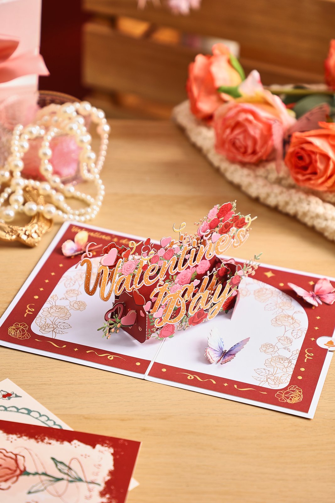 Vintage Rose Valentine's Day Greeting Card
