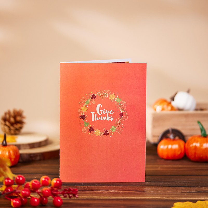 Universal Thanksgiving Thank You Pop Up Card