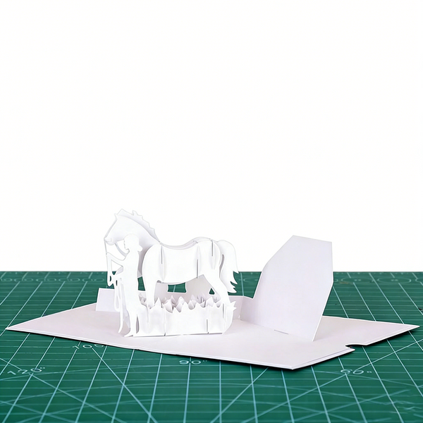 3D Pop Up Horse & Rider Greeting Card
