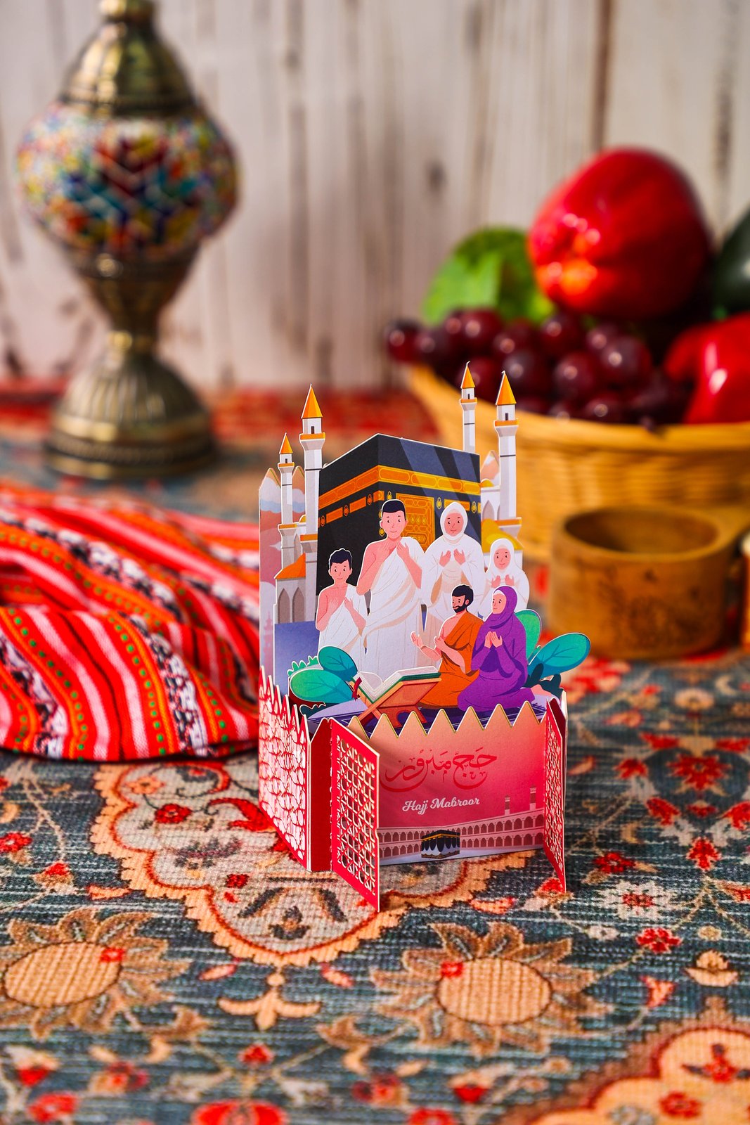 Muslim Kaaba Prayer 3D Pop Up Card