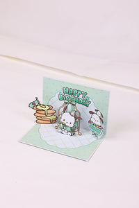 Pochacco 90° 3D Pop Up Card