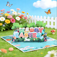 Easter Pink Flip Pop Up Card