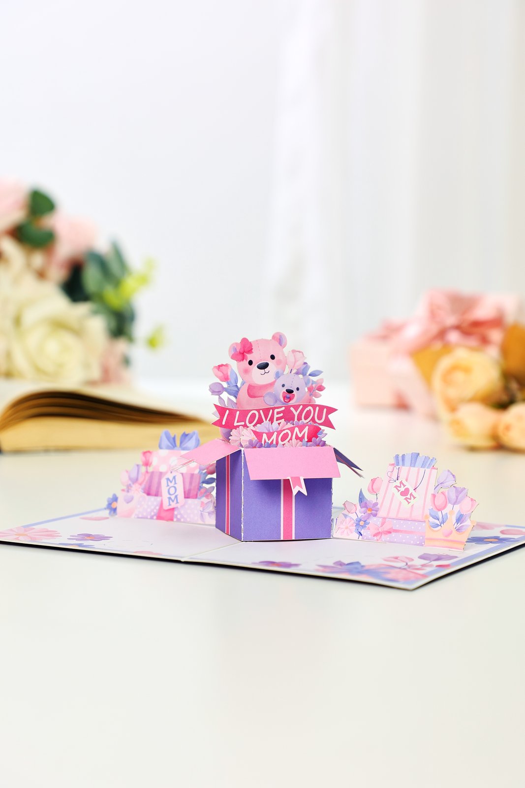 Mother's Day Bear 3D Pop Up Card