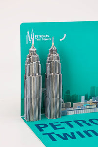 Petronas Twin Towers Greeting Card Malaysia