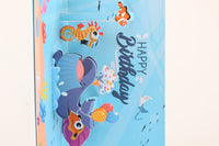 Whale 90° Birthday Greeting Card