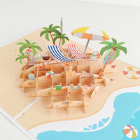 Beach 3D Pop Up Card