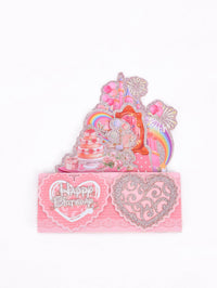 Heart Cake Box Birthday Greeting Card