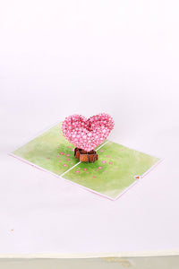 Cherry Blossom Heart Greeting Card
