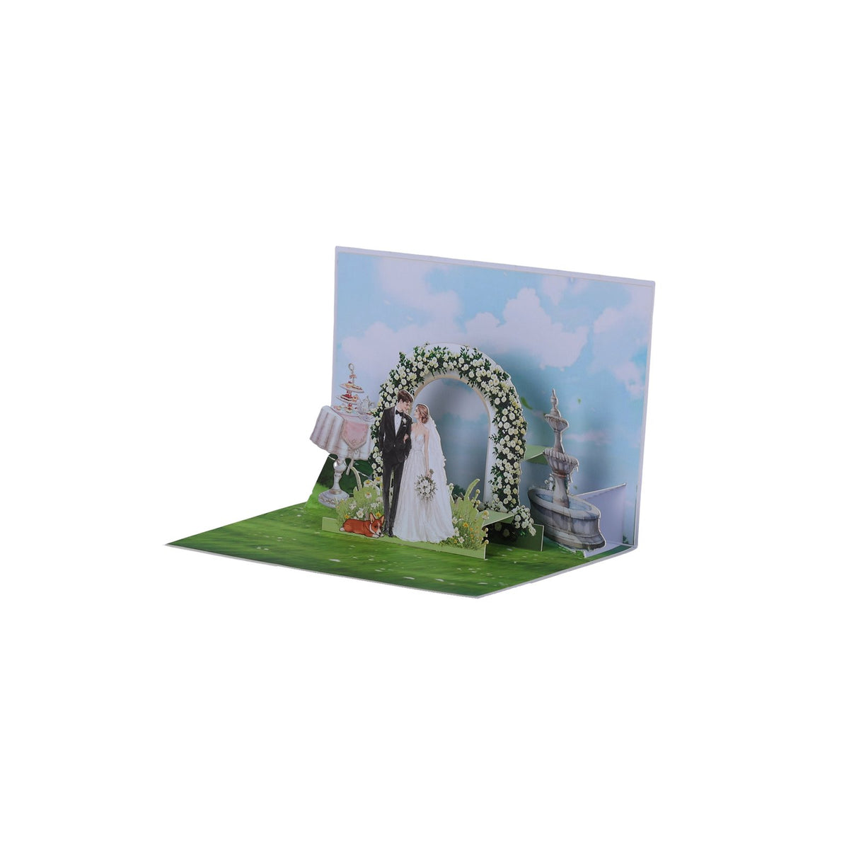 Wedding 90° 3D Pop Up Card