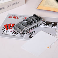 JDM Sports Car Flip Pop Up Card