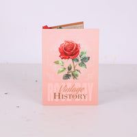Red White Rose Fresh Flowers Flower Vase 3D Pop Up Card