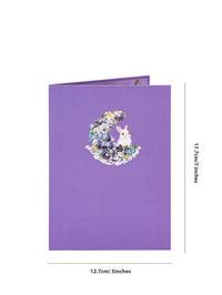 Moon Bunny Flip Pop Up Card
