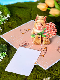 Capybara Greeting Card