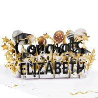Personalized Congratulations 3D Pop Up Card