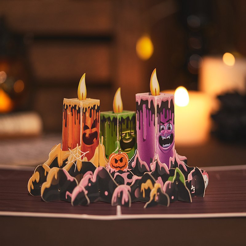 Halloween Candle Pop Up Card