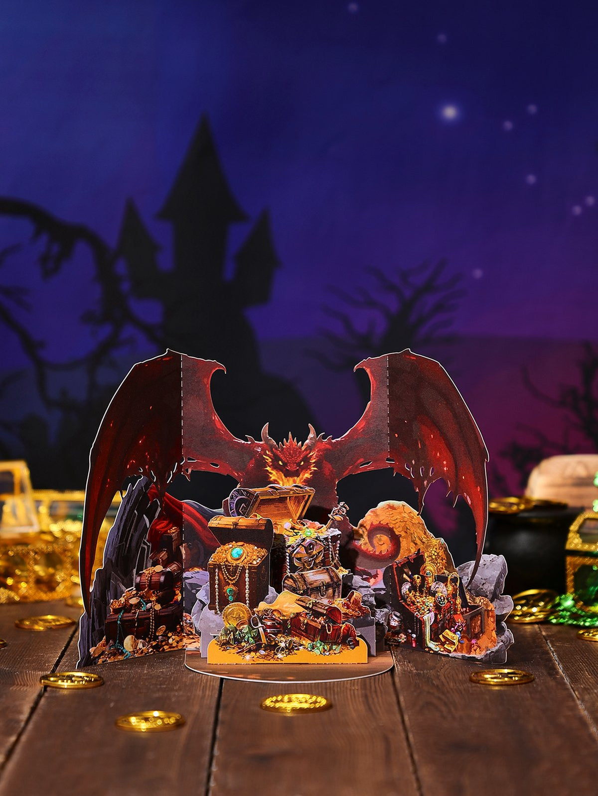 Red Fire Dragon 3D Pop Up Card
