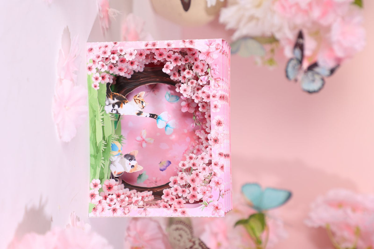 Cherry Blossom Stained Glass Window Ornament