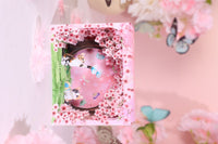 Cherry Blossom Stained Glass Window Ornament