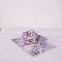 Lavender Gnome Greeting Card