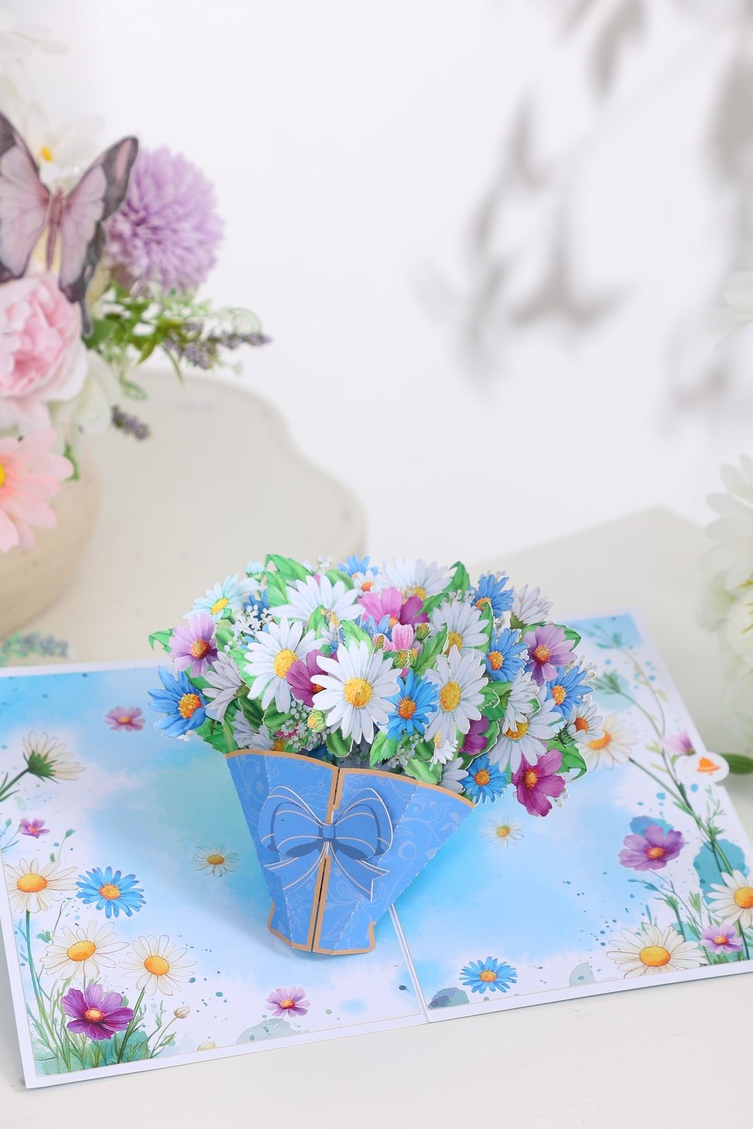 Daisy Flower Bouquet Greeting Card