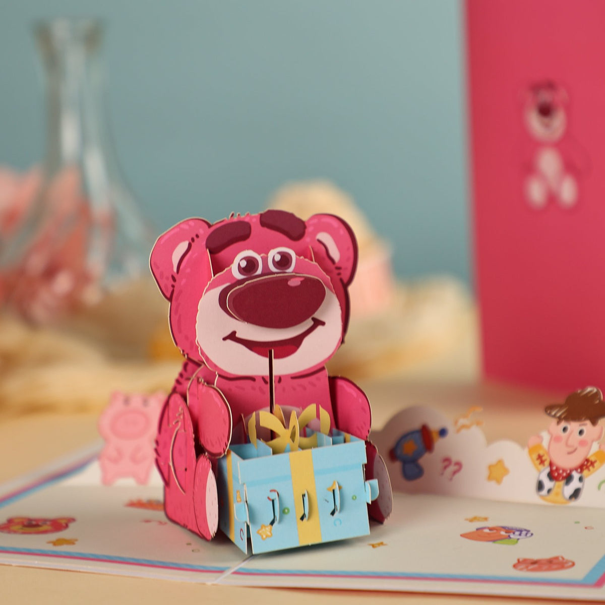Strawberry Bear Greeting Card