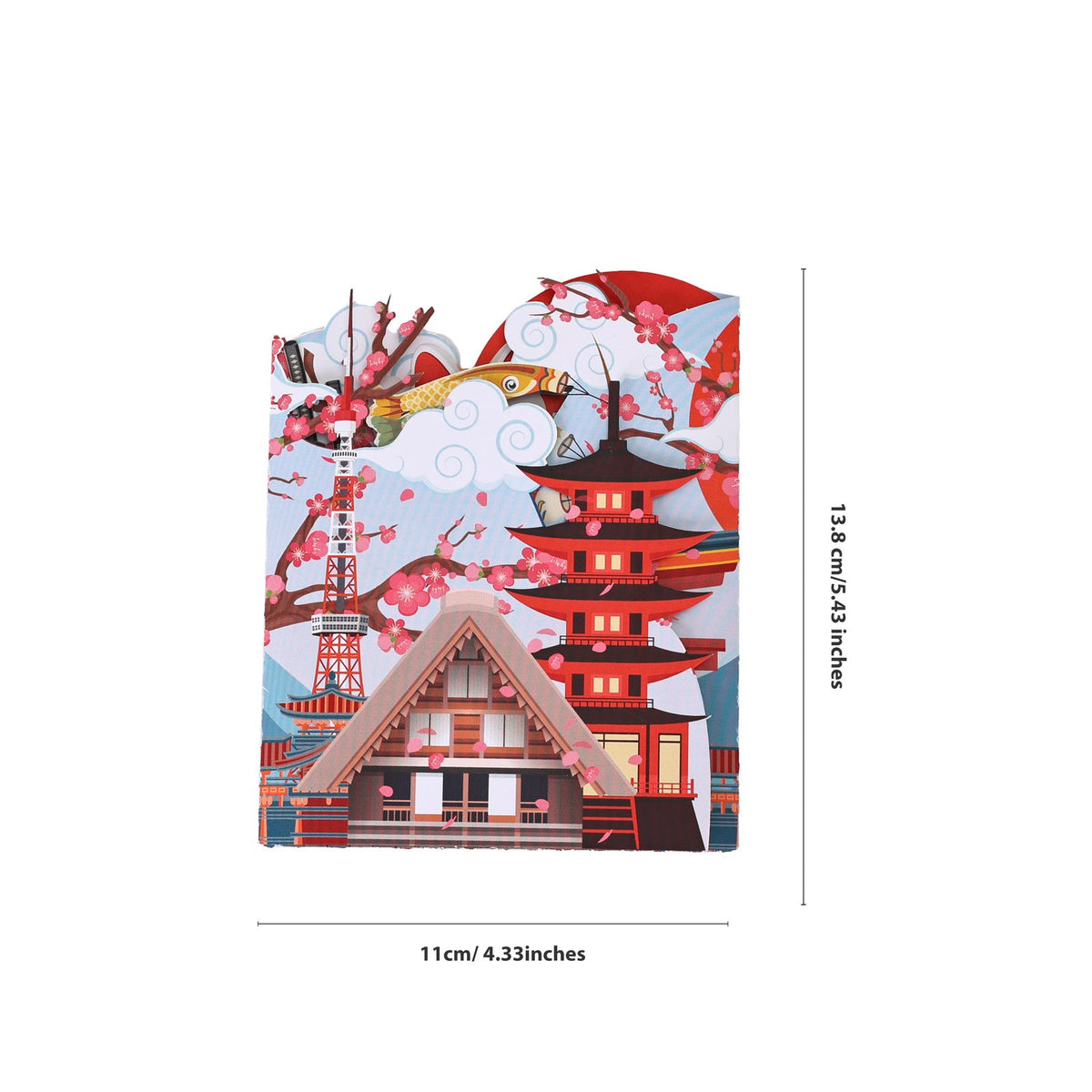 Japan City 3D Pop Up Card