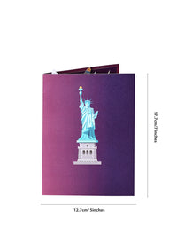 Small MOQ New York City Skyline 3D Pop-Up Card Statue of Liberty & Landmarks Souvenir Greeting Card
