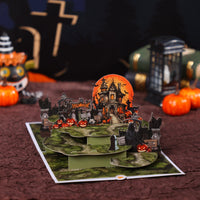 Grim Reaper Halloween Flip Pop Up Card